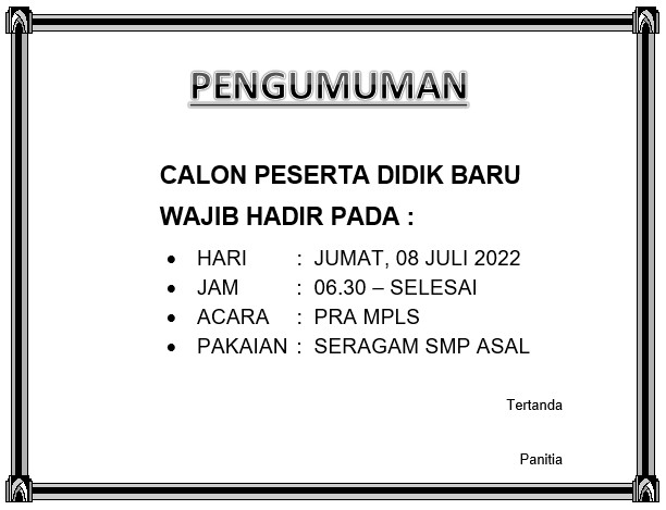 PRA MPLS KELAS X TAHUN 2022, JUMAT 08 JULI 2022